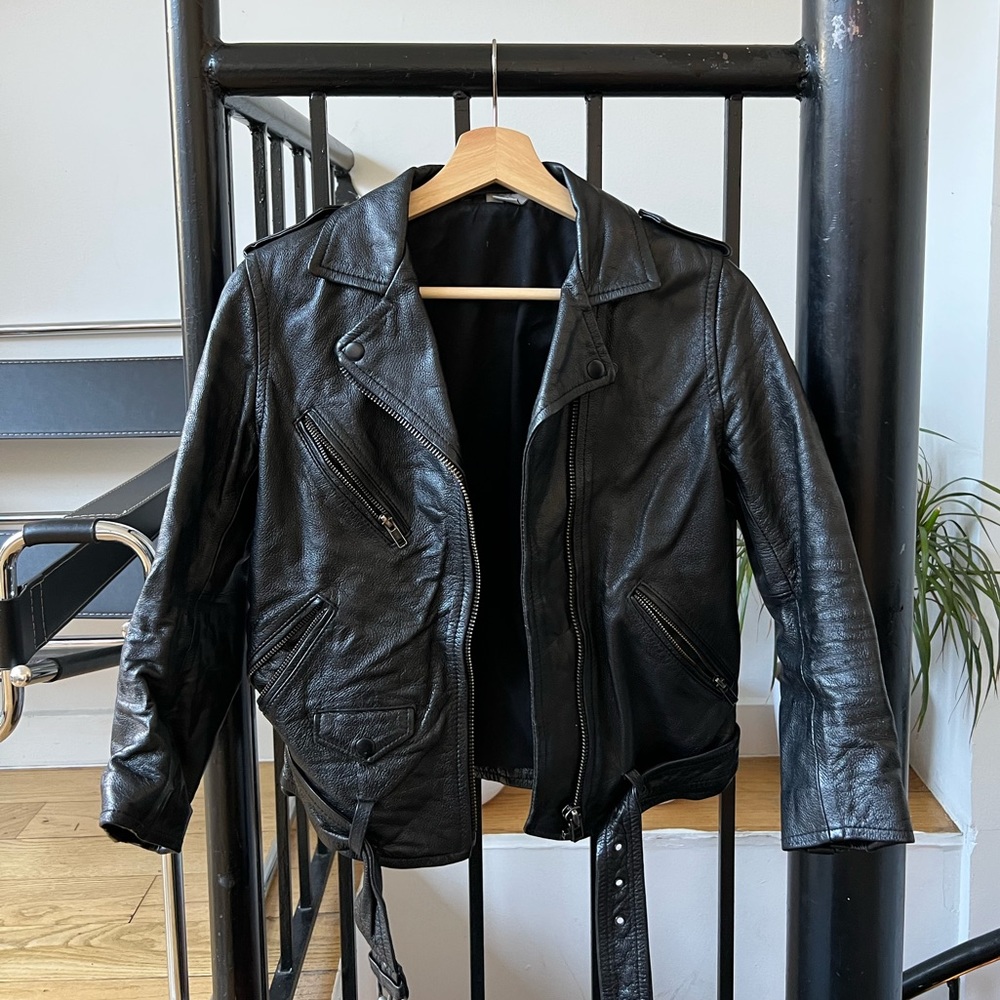 H&M Leather Biker Jacket XS